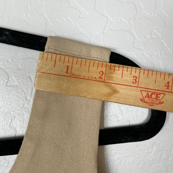 VTG R.J. & Co Women's Tan Dress Suit Set Leopard Trim Size 10P USA *FLAWS*‎ - Picture 16 of 16